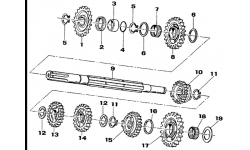 K8 GEARBOX SECONDARY SHAFT